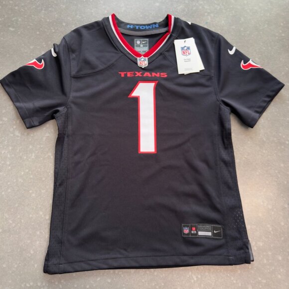 Houston Texans Nike NFL Jersey Stefon Diggs #1 Black – Size M - Picture 2 of 12